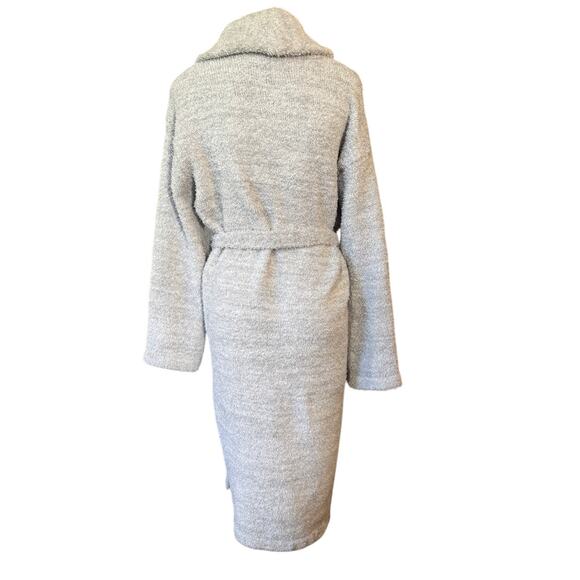 Barefoot Dreams CozyChic Adult Robe Heathered Ocean Blue Gray Size 1 Oprah Fav - Picture 4 of 8